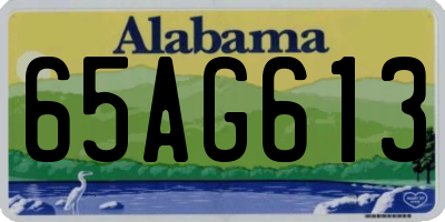 AL license plate 65AG613