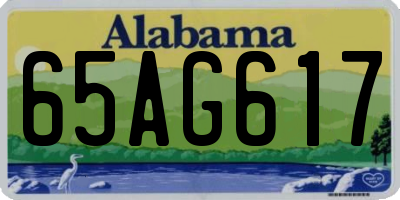 AL license plate 65AG617