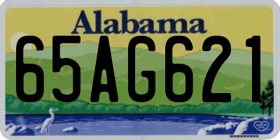 AL license plate 65AG621