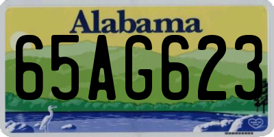 AL license plate 65AG623
