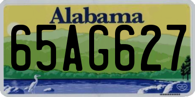 AL license plate 65AG627