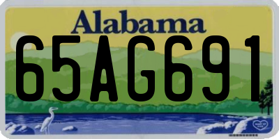 AL license plate 65AG691
