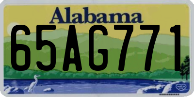 AL license plate 65AG771