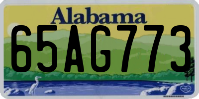 AL license plate 65AG773