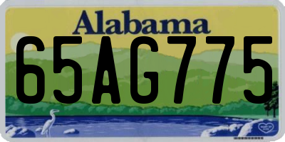 AL license plate 65AG775
