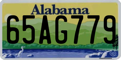 AL license plate 65AG779