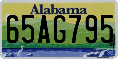 AL license plate 65AG795