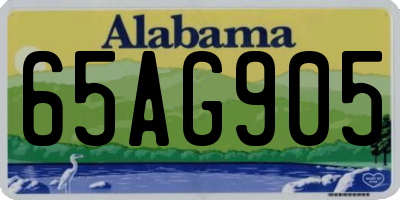 AL license plate 65AG905