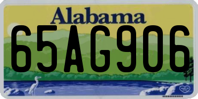 AL license plate 65AG906