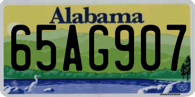 AL license plate 65AG907