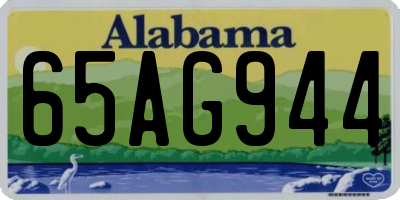 AL license plate 65AG944