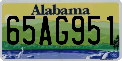 AL license plate 65AG951