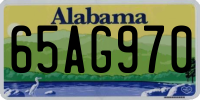 AL license plate 65AG970