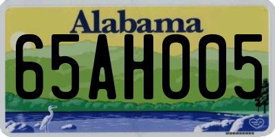 AL license plate 65AH005