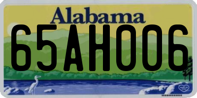 AL license plate 65AH006