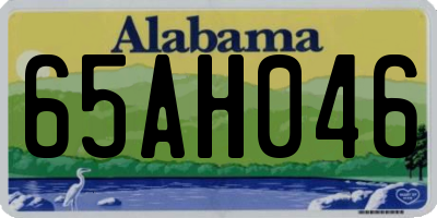 AL license plate 65AH046