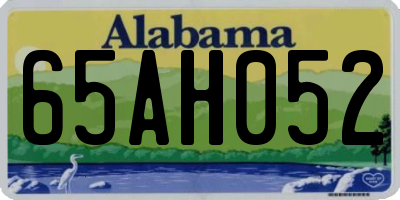 AL license plate 65AH052