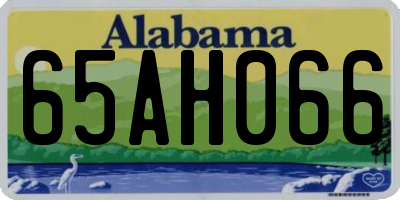 AL license plate 65AH066