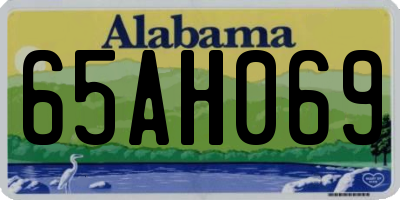AL license plate 65AH069