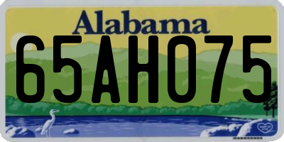 AL license plate 65AH075