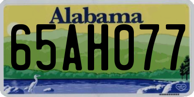 AL license plate 65AH077