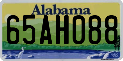 AL license plate 65AH088
