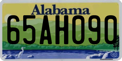 AL license plate 65AH090