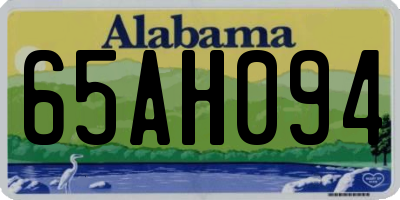 AL license plate 65AH094
