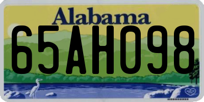 AL license plate 65AH098