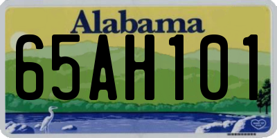 AL license plate 65AH101