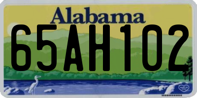 AL license plate 65AH102