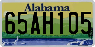 AL license plate 65AH105
