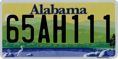 AL license plate 65AH111