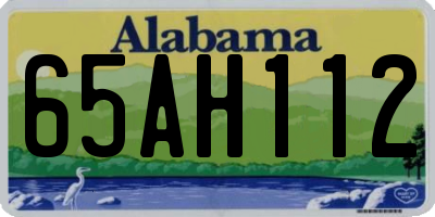 AL license plate 65AH112