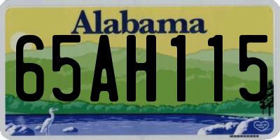 AL license plate 65AH115