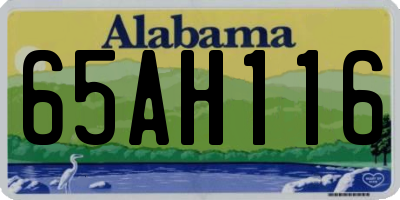 AL license plate 65AH116