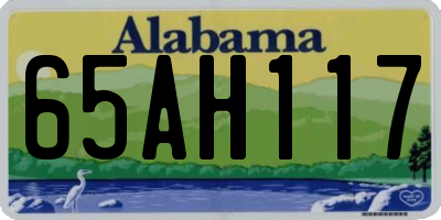 AL license plate 65AH117