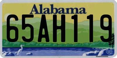 AL license plate 65AH119