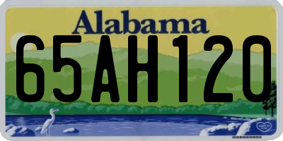 AL license plate 65AH120