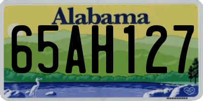 AL license plate 65AH127