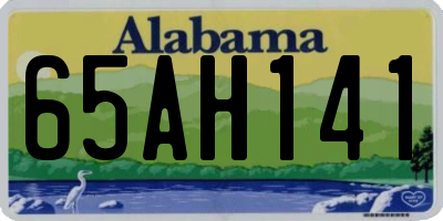 AL license plate 65AH141