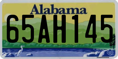 AL license plate 65AH145