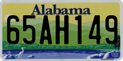 AL license plate 65AH149