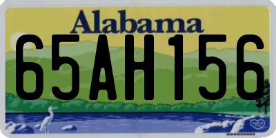 AL license plate 65AH156