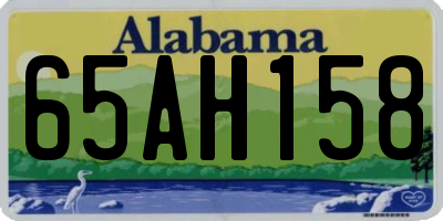 AL license plate 65AH158
