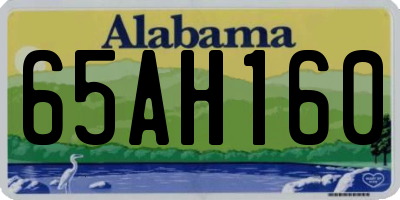 AL license plate 65AH160