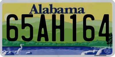 AL license plate 65AH164