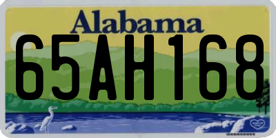 AL license plate 65AH168