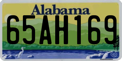 AL license plate 65AH169