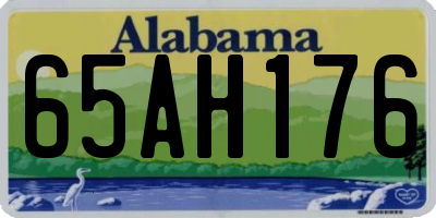 AL license plate 65AH176